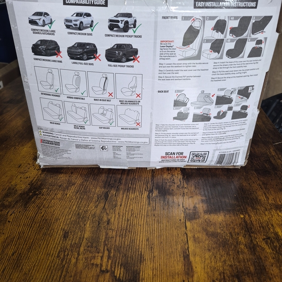 Dickies Black Car Seat Covers - Picture 3 of 3